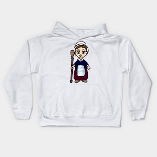 Chibi Molly Pitcher - Large Design Kids Hoodie